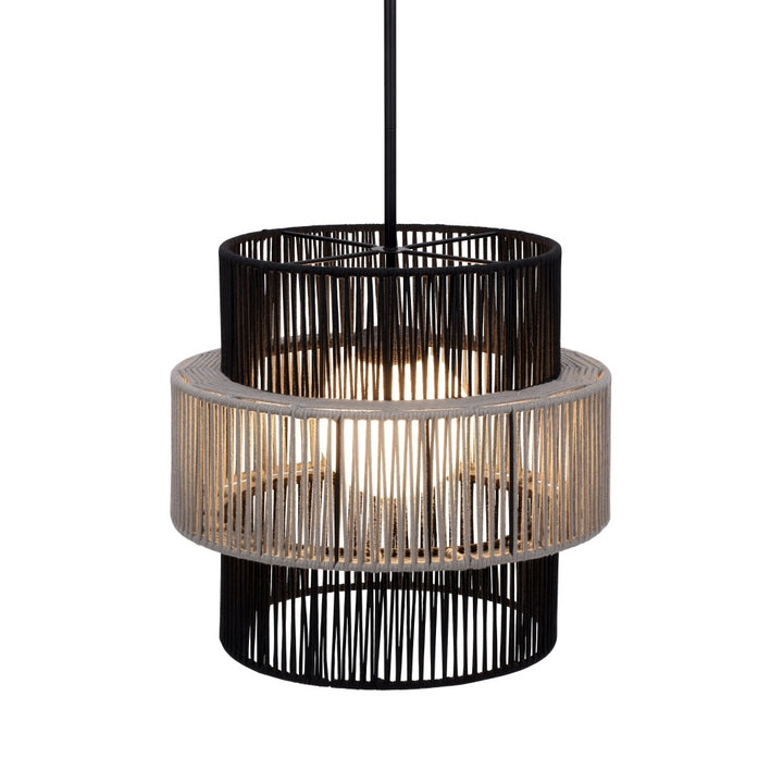 Aden 1 Light Outdoor Pendant in Grey