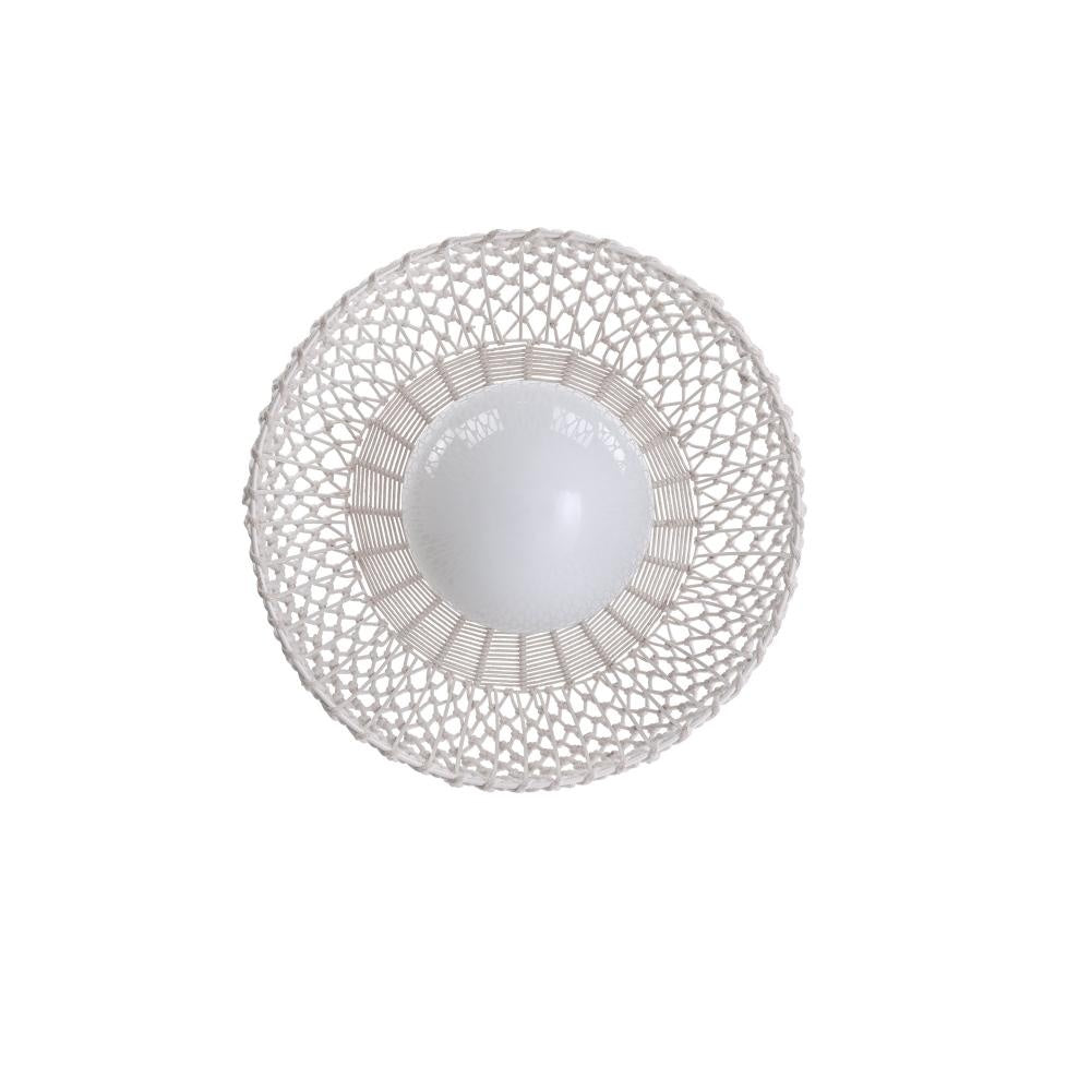 Lara 1 Light Outdoor Pendant in Light Gray