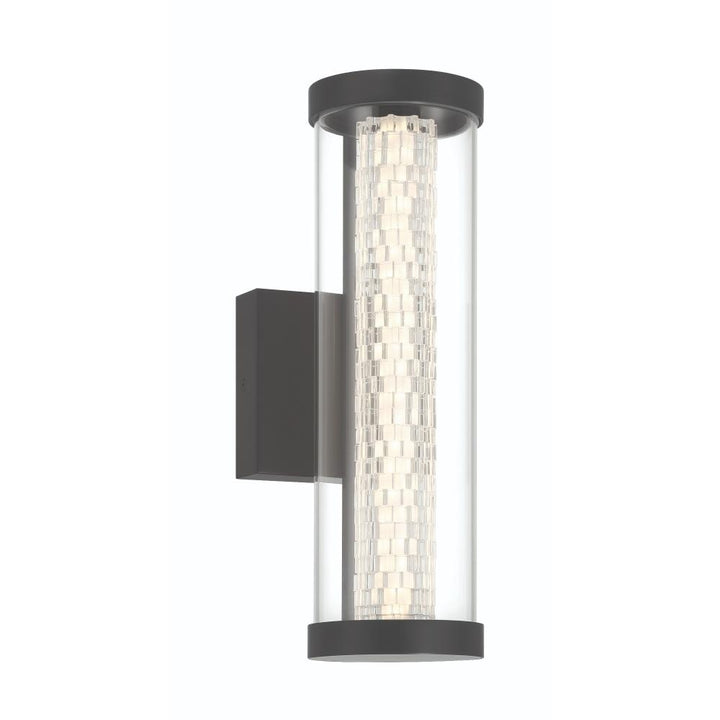 Savron 1 Light LED 14" Outdoor Sconce in Black