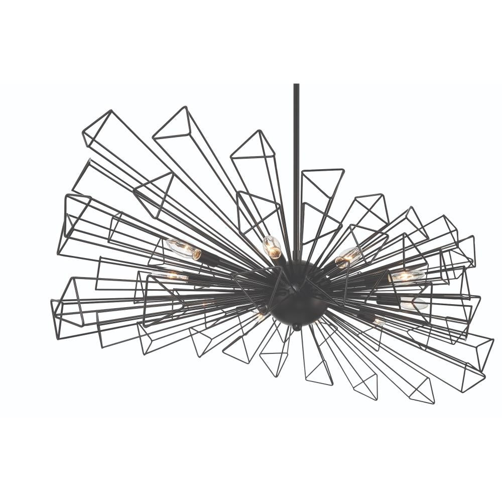 Dendelio 10LT Light Chandelier in Black