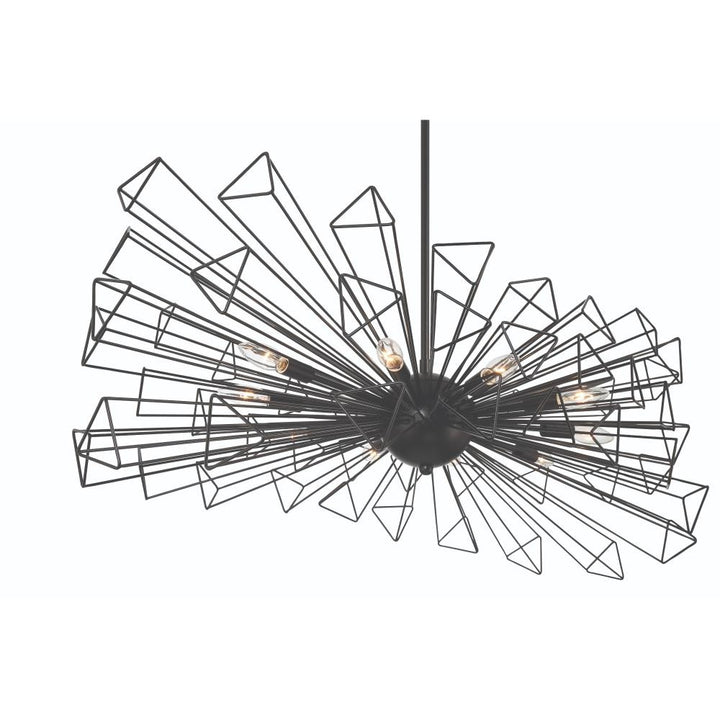 Dendelio 10LT Light Chandelier in Black
