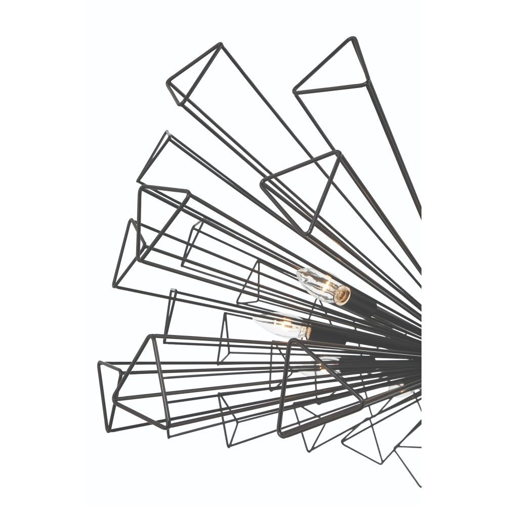 Dendelio 10LT Light Chandelier in Black