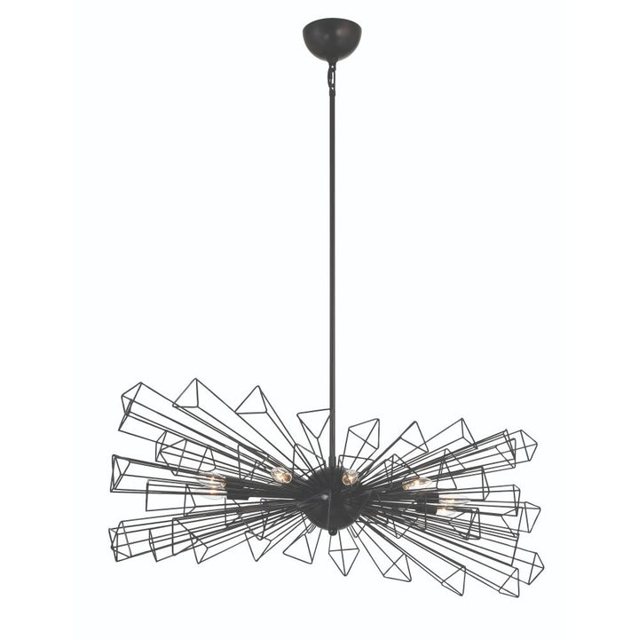 Dendelio 10LT Light Chandelier in Black