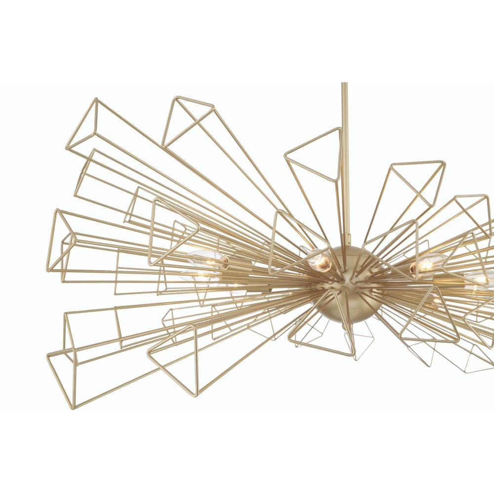 Dendelio 10LT Light Chandelier in Gold