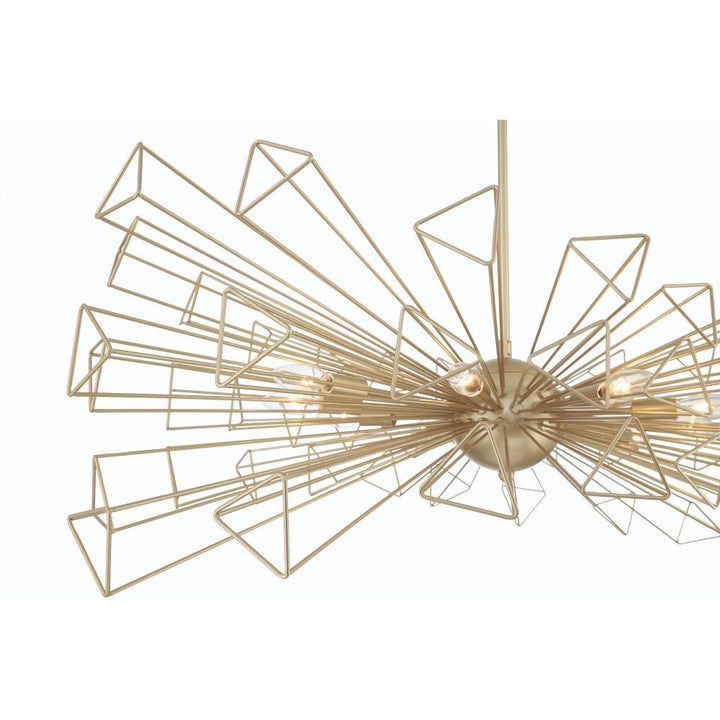 Dendelio 10LT Light Chandelier in Gold