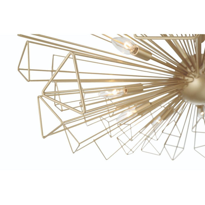 Dendelio 10LT Light Chandelier in Gold