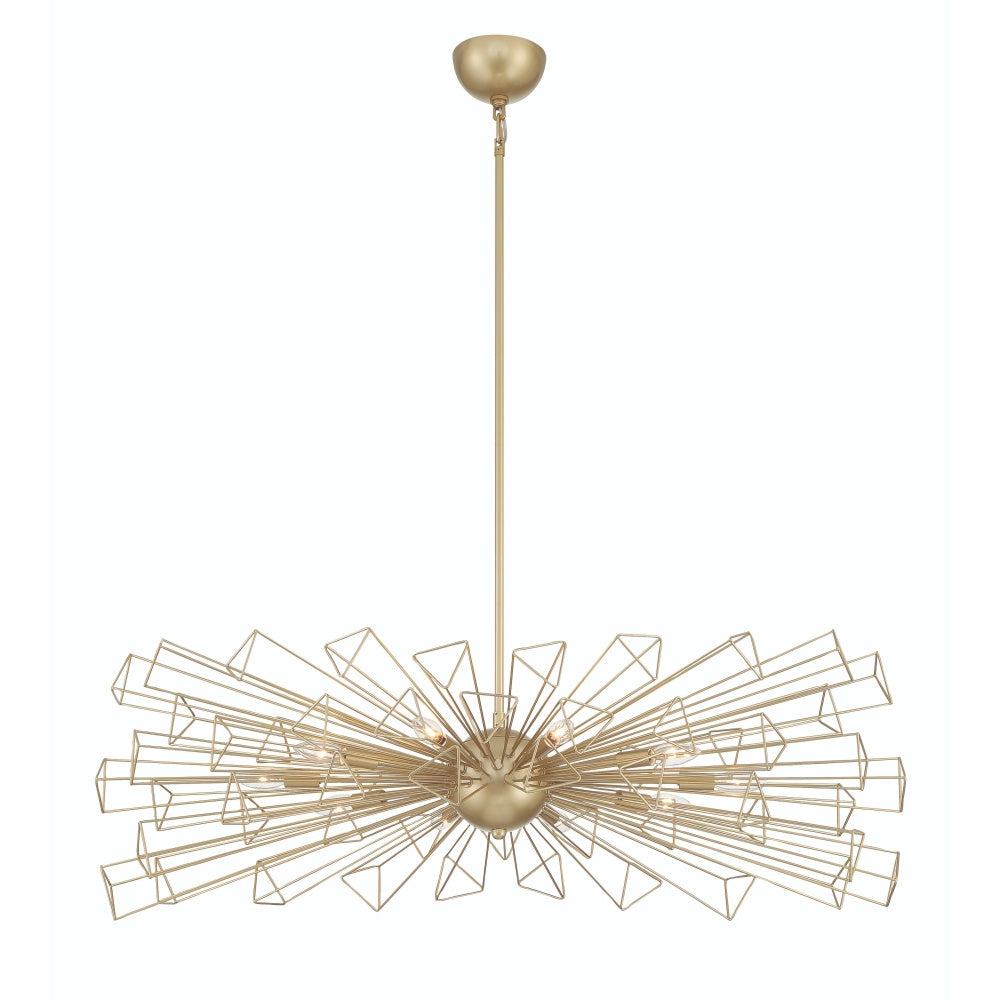 Dendelio 10LT Light Chandelier in Gold