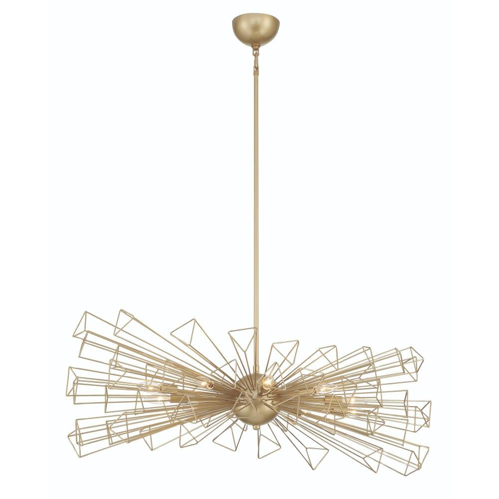 Dendelio 10LT Light Chandelier in Gold