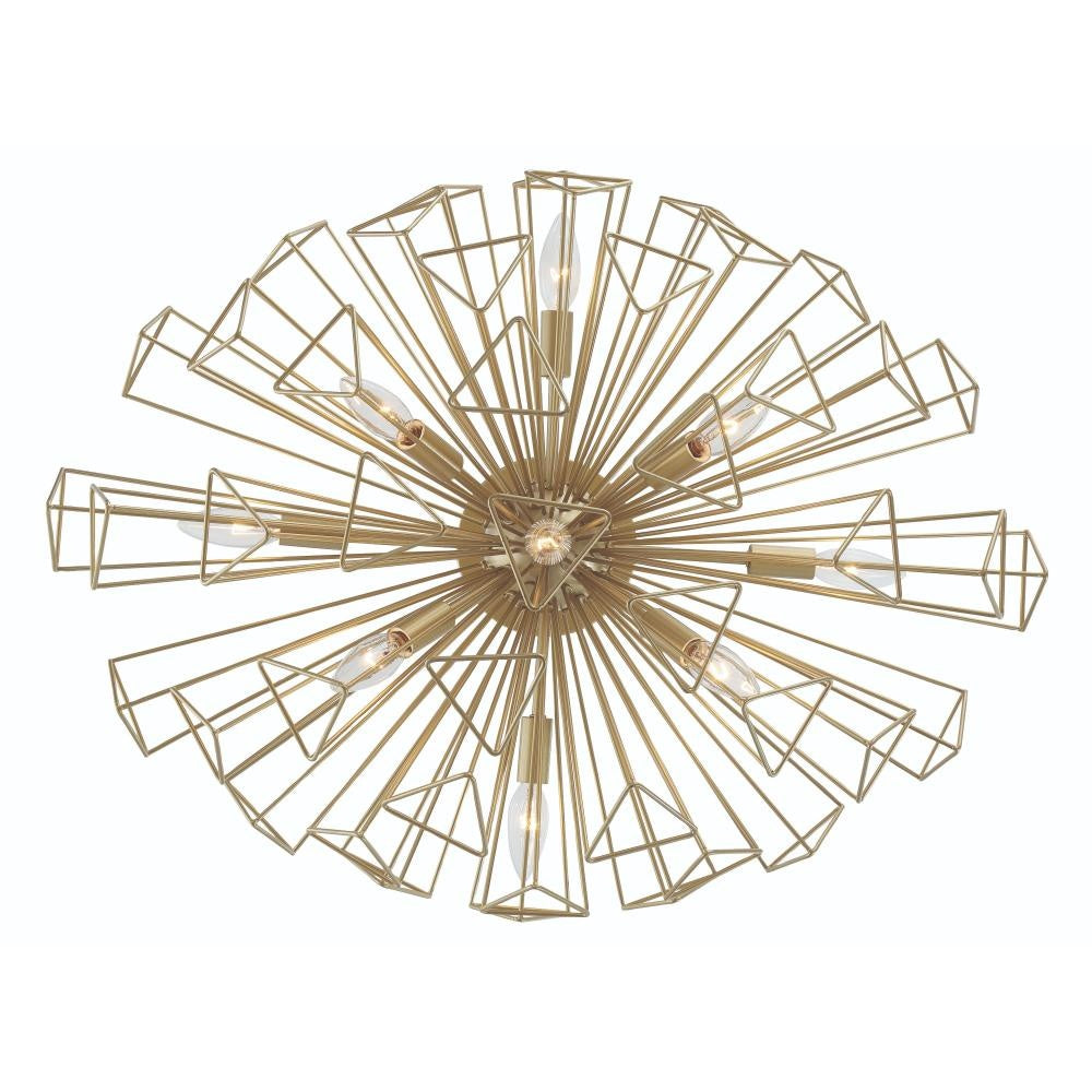 Dendelio 10LT Light Chandelier in Gold