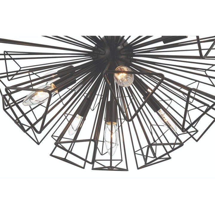 Dendelio 9 Light Chandelier in Black