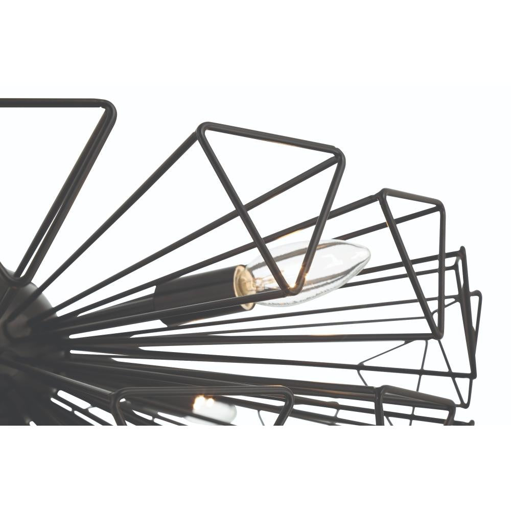 Dendelio 9 Light Chandelier in Black