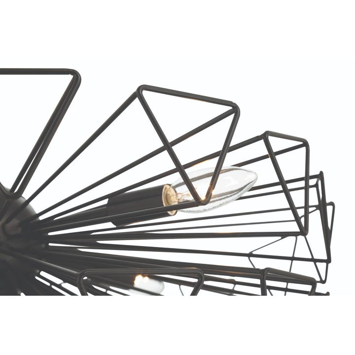 Dendelio 9 Light Chandelier in Black