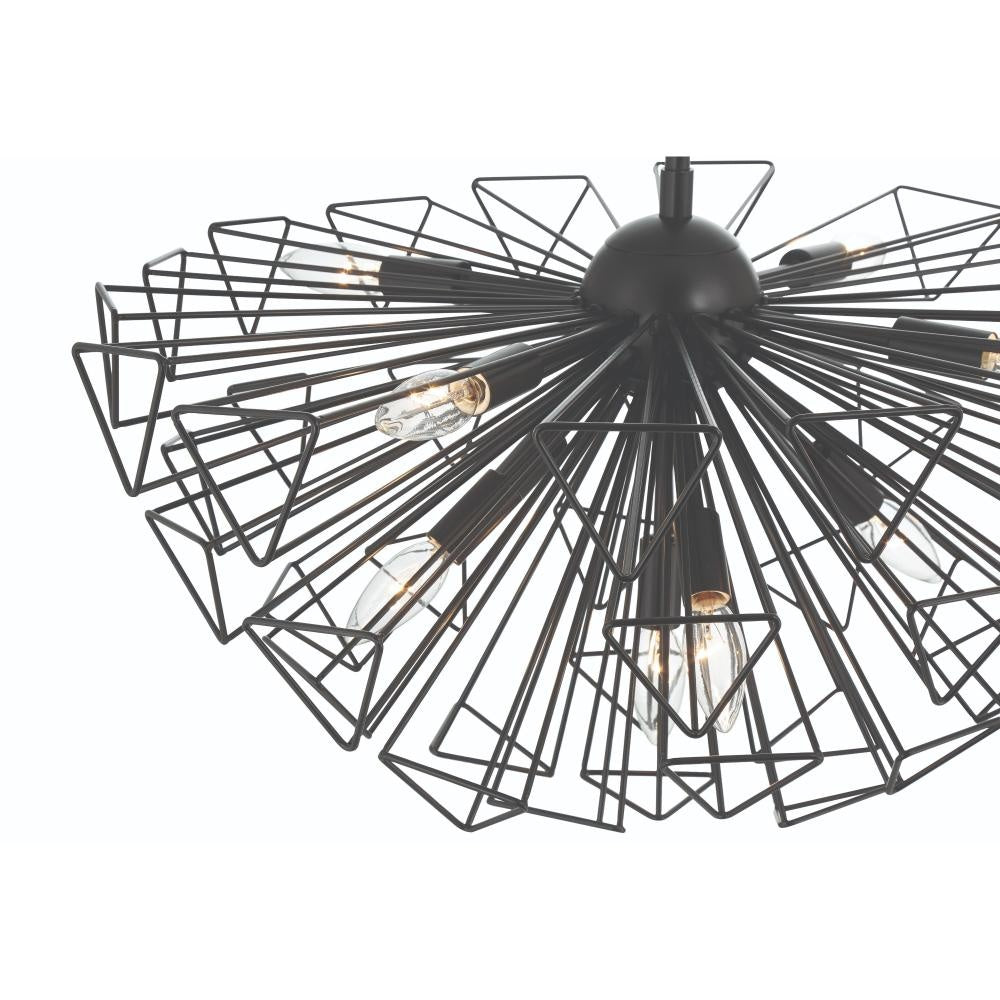 Dendelio 9 Light Chandelier in Black