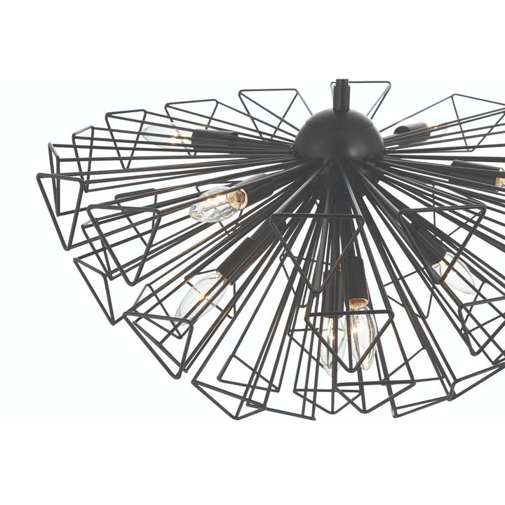 Dendelio 9 Light Chandelier in Black