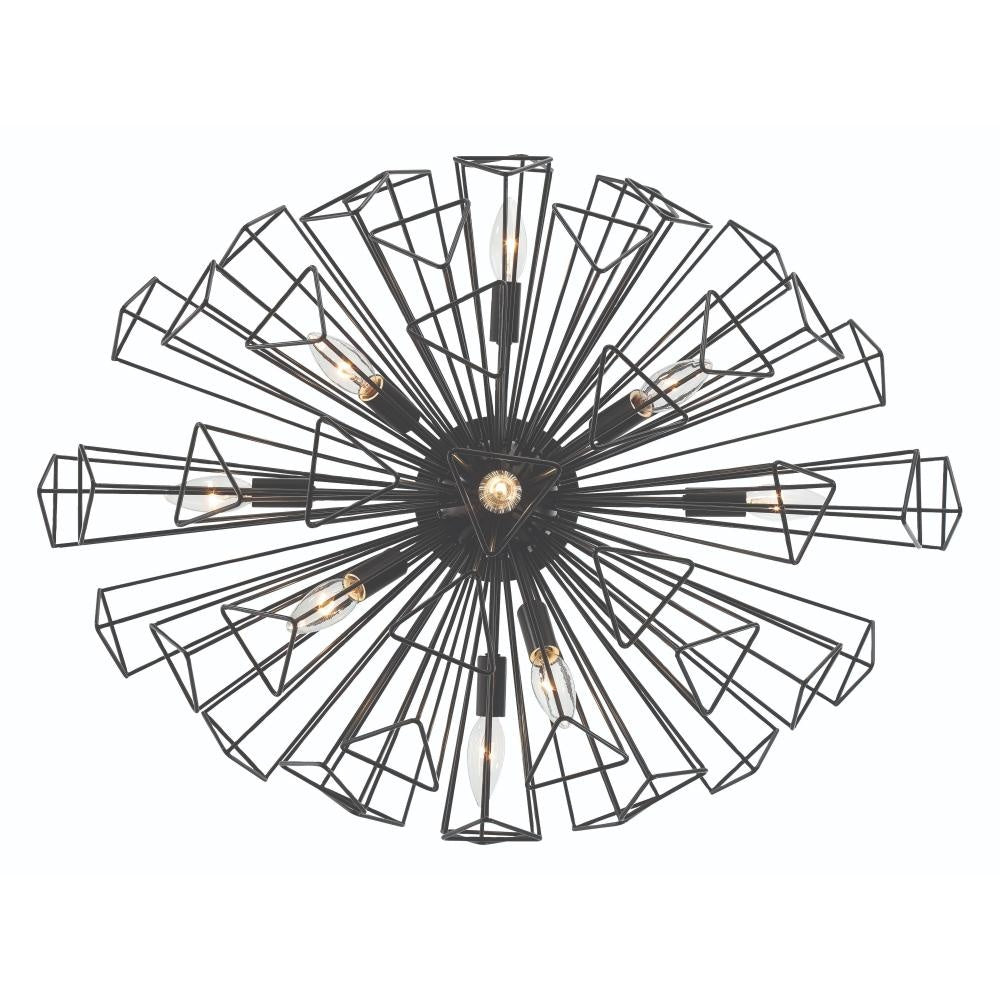 Dendelio 9 Light Chandelier in Black
