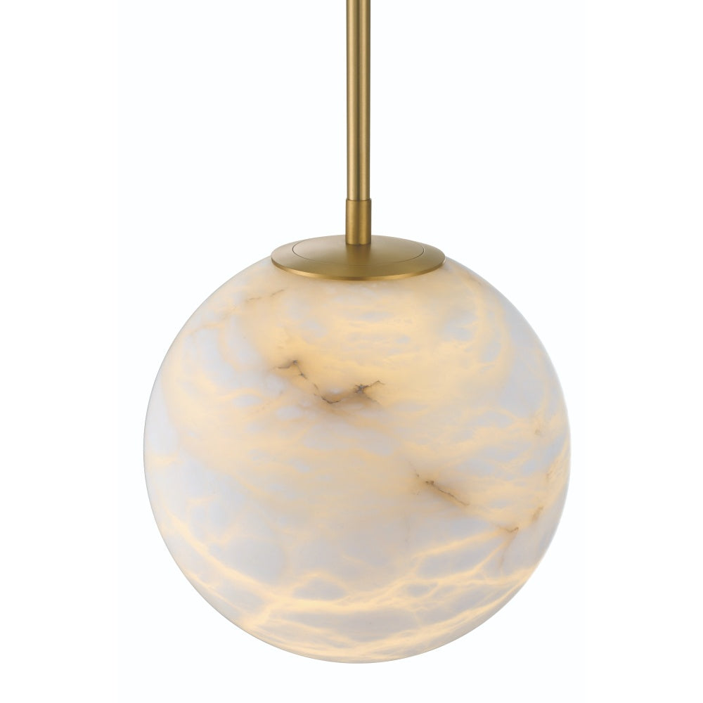 Kepler 1 Light LED Pendant in Gold