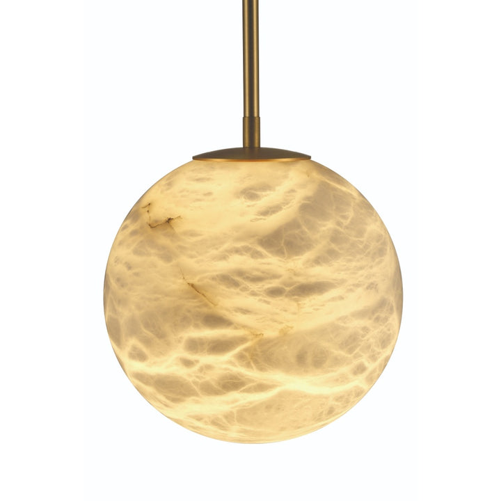 Kepler 1 Light LED Pendant in Gold