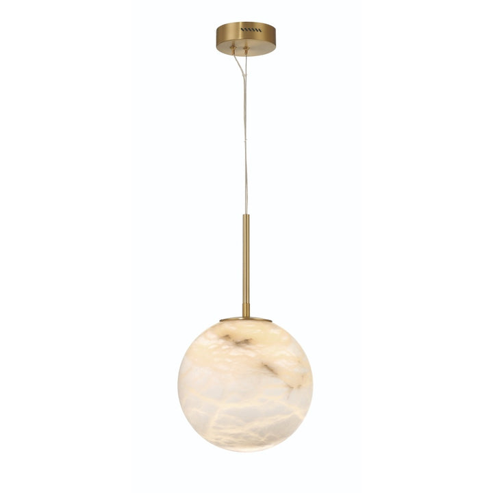 Kepler 1 Light LED Pendant in Gold