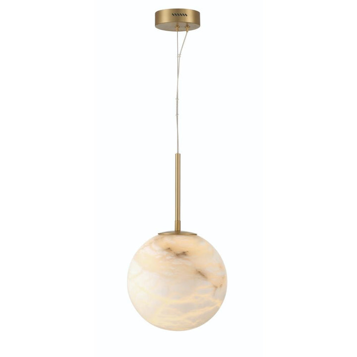 Kepler 1 Light LED Pendant in Gold