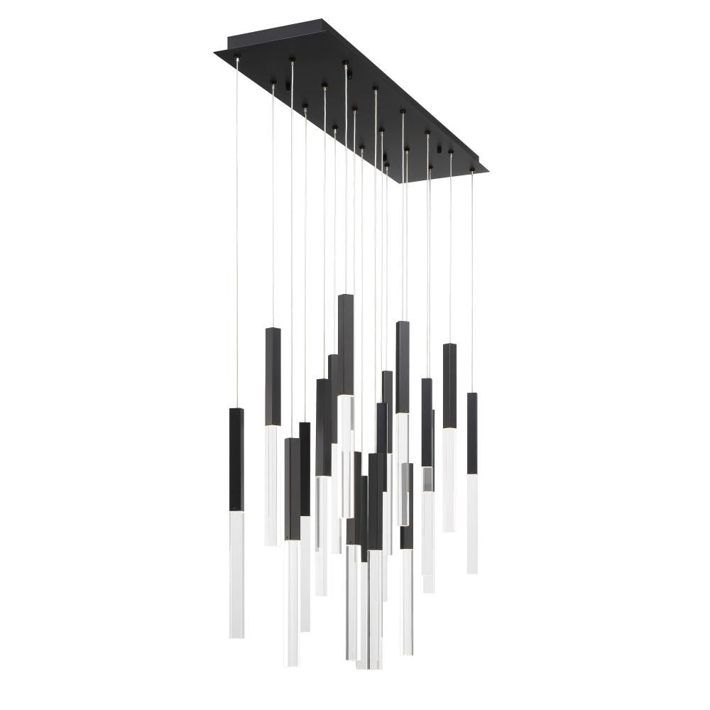 Benicio 18 Light Chandelier in Black