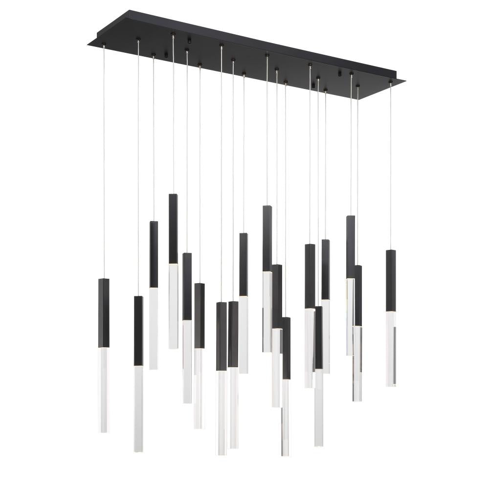 Benicio 18 Light Chandelier in Black