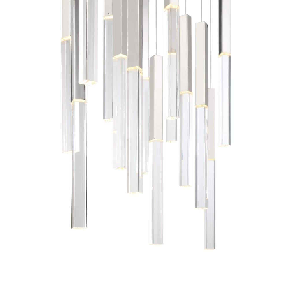 Benicio 18 Light Chandelier in Nickel
