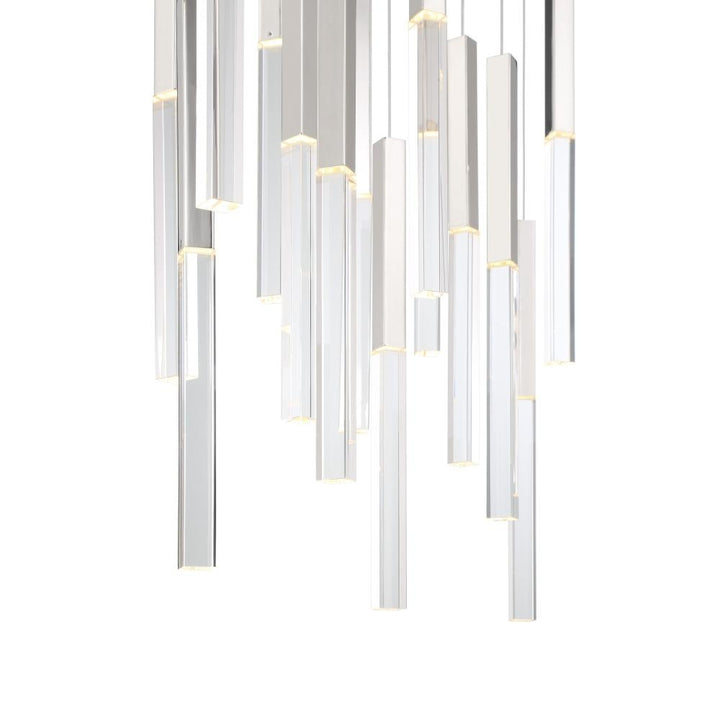 Benicio 18 Light Chandelier in Nickel