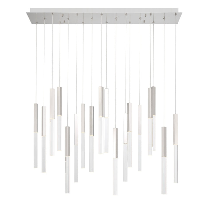 Benicio 18 Light Chandelier in Nickel