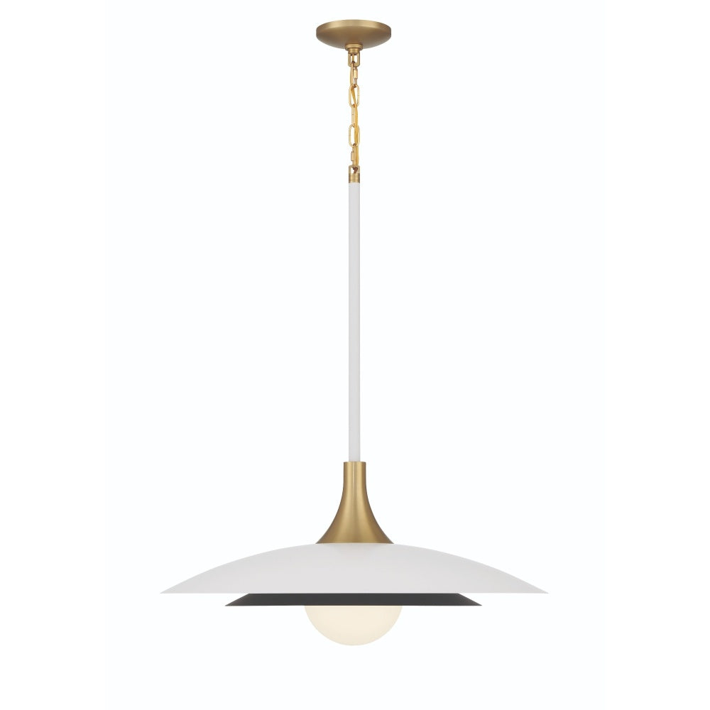 Welsh 1 Light 24" LED Pendant in White