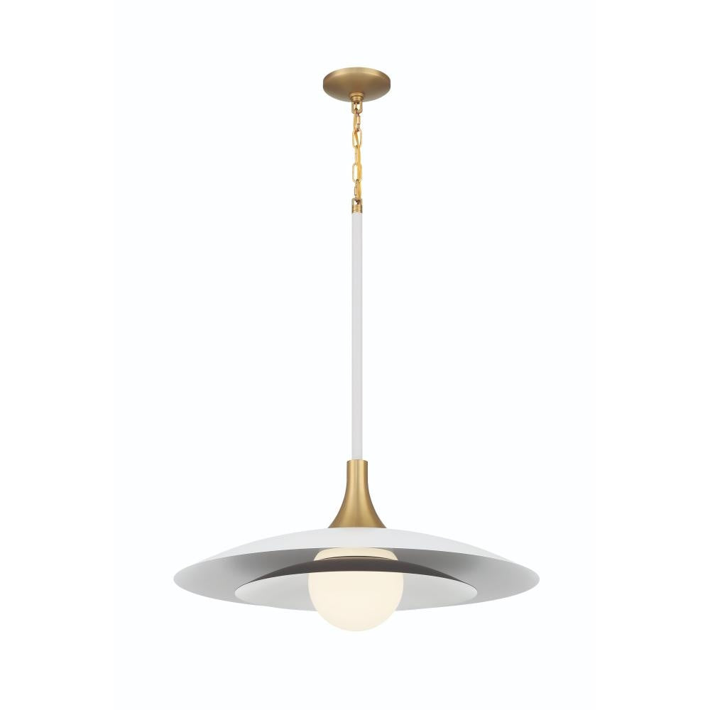 Welsh 1 Light 24" LED Pendant in White