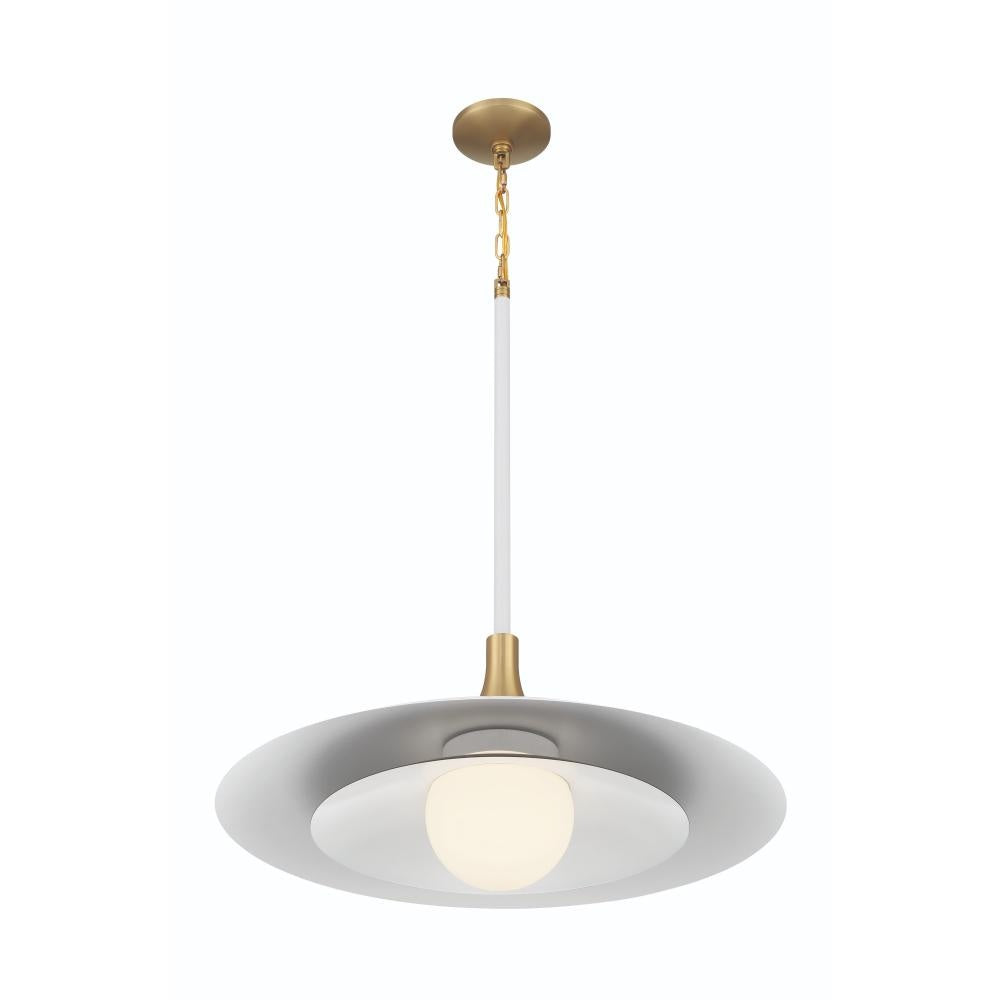 Welsh 1 Light 24" LED Pendant in White