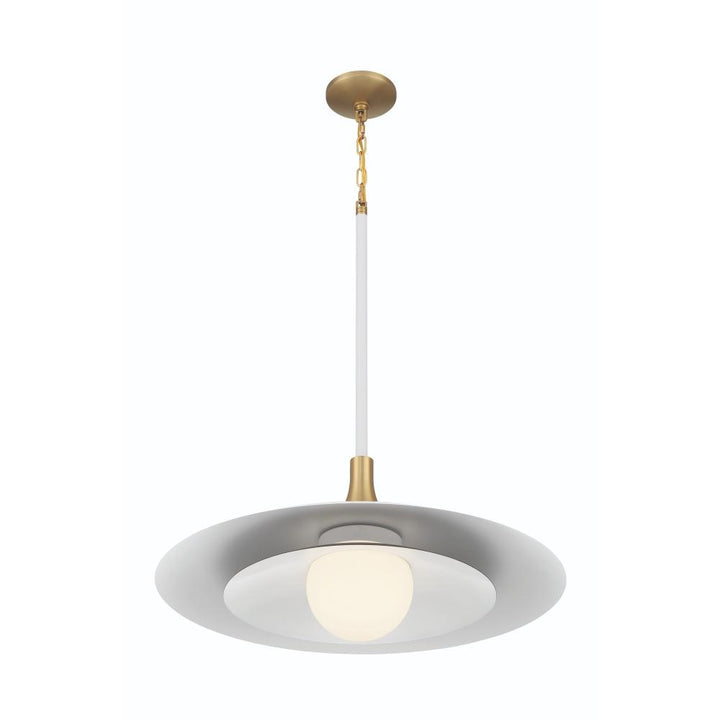Welsh 1 Light 24" LED Pendant in White