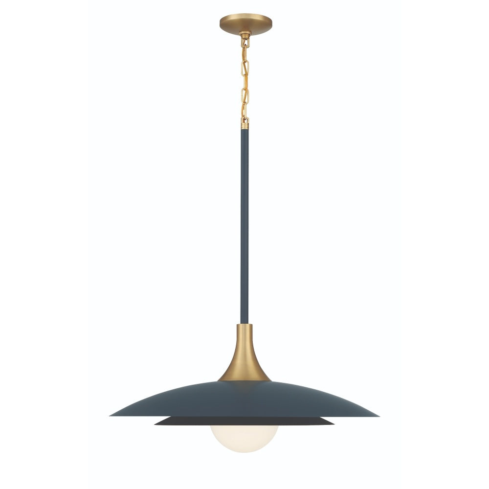 Welsh 1 Light 24" LED Pendant in Blue