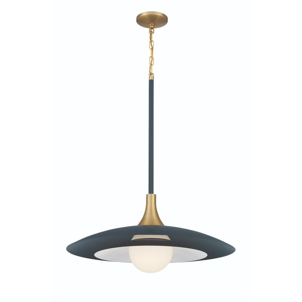 Welsh 1 Light 24" LED Pendant in Blue