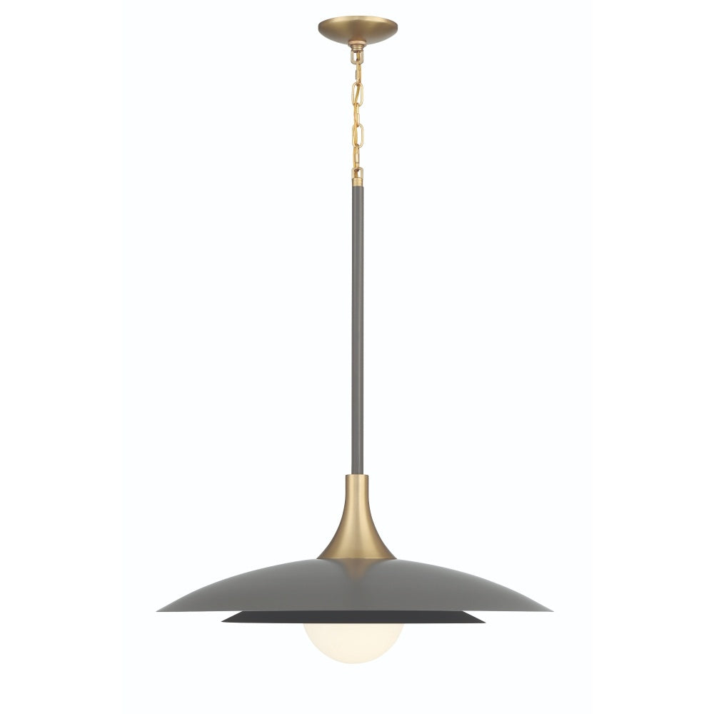 Welsh 1 Light 24" LED Pendant in Gray