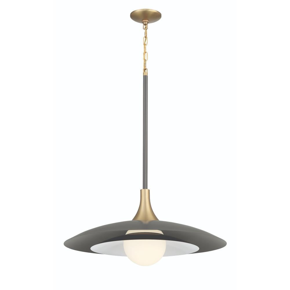 Welsh 1 Light 24" LED Pendant in Gray
