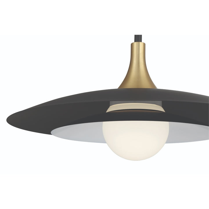 Welsh 1 Light 24" LED Pendant in Black