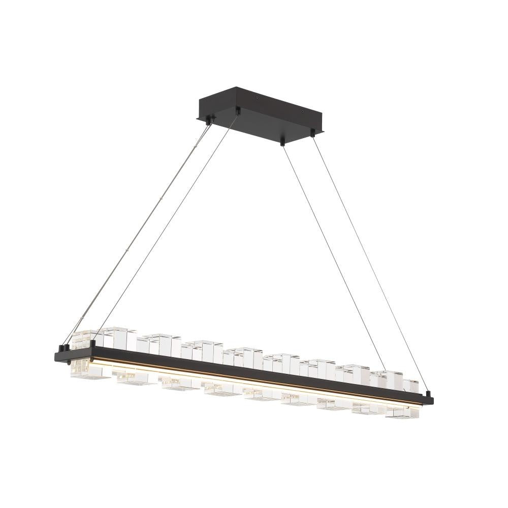 Bruco 2 Light LED Chandelier in Black