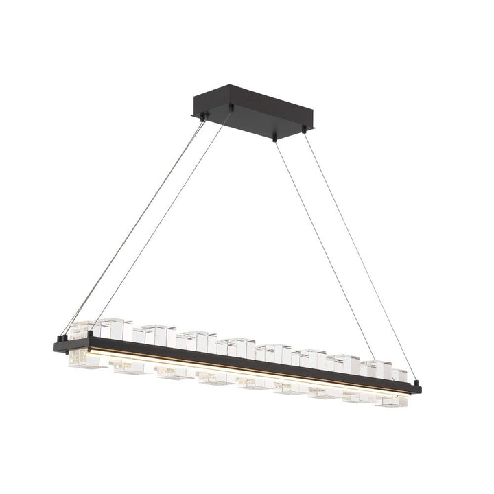 Bruco 2 Light LED Chandelier in Black
