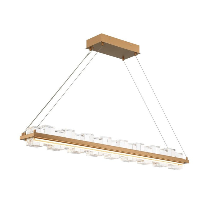 Bruco 2 Light LED Chandelier in Gold