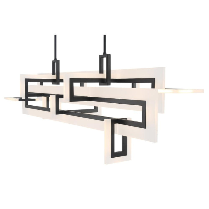 Inizio Geometric LED Chandelier in Black