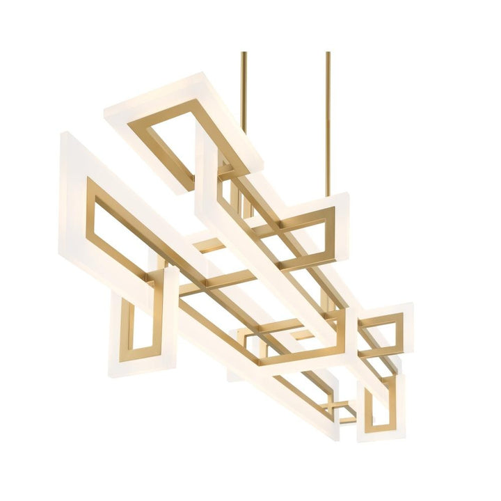 Inizio Geometric LED Chandelier in Gold