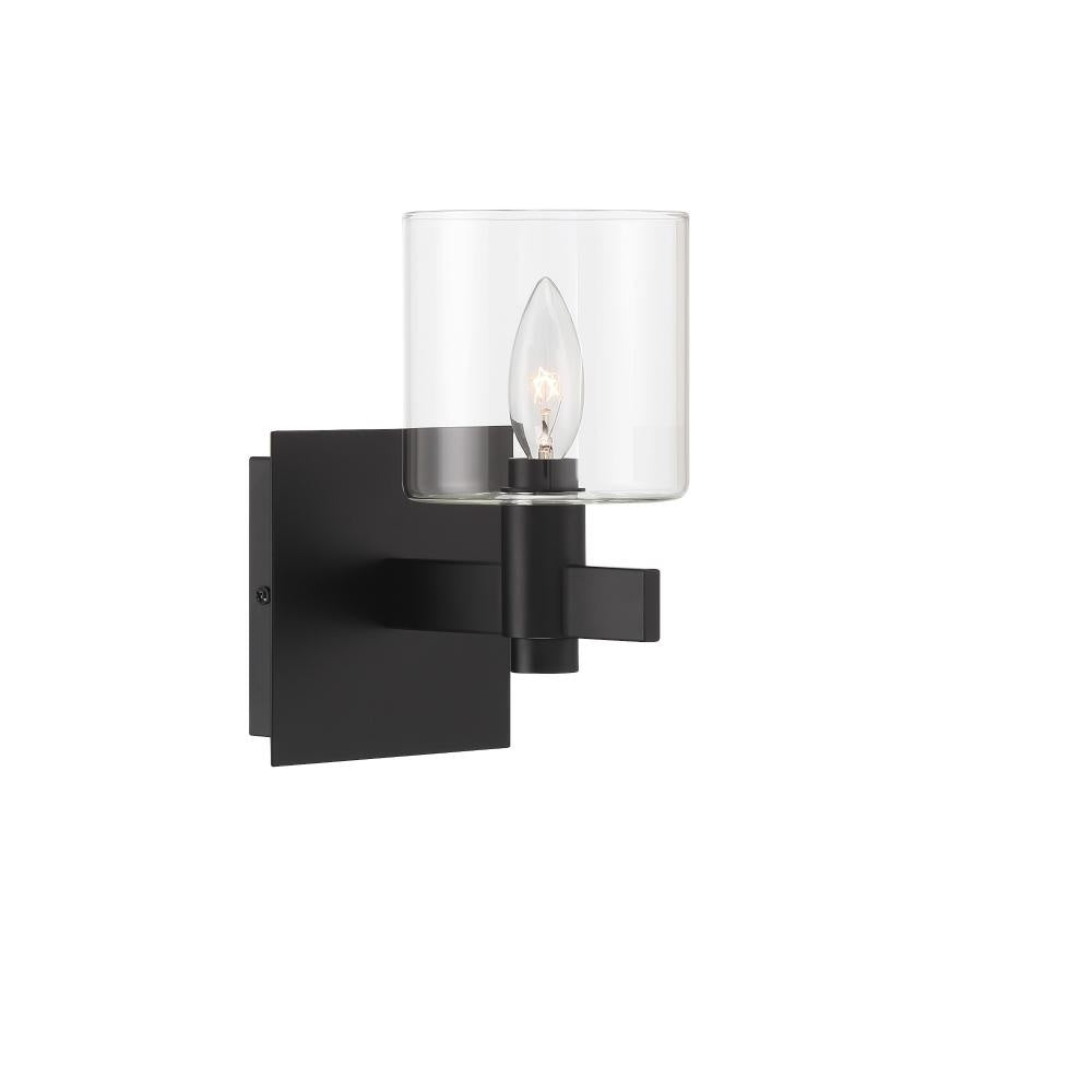 Decato 1 Light Sconce in Black