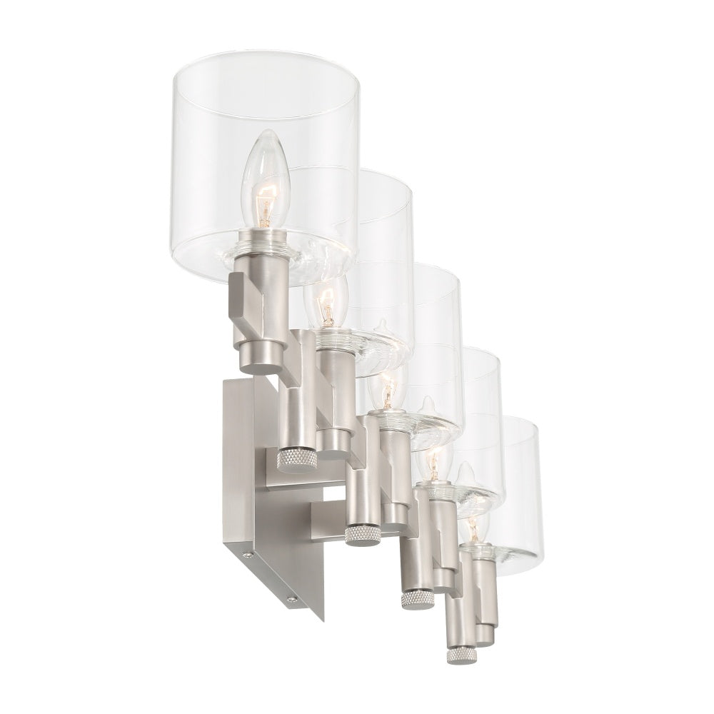 Decato 5 Light Sconce in Nickel