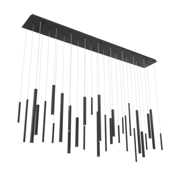 Santana 30 Light LED Chandelier in Black