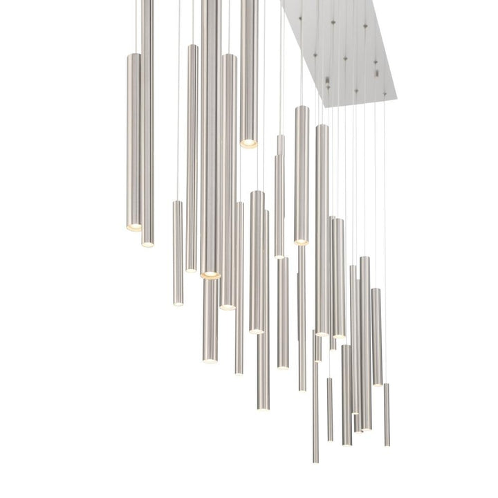 Santana 30 Light LED Chandelier in Nickel
