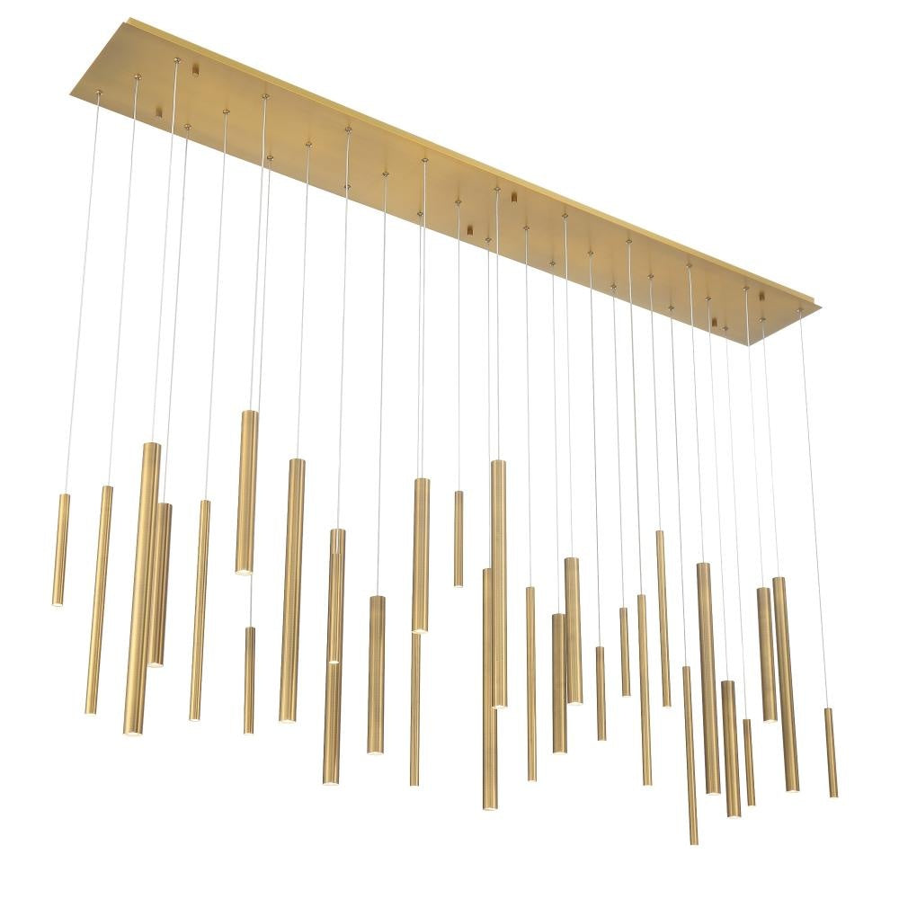 Santana 30 Light LED Chandelier in Brass