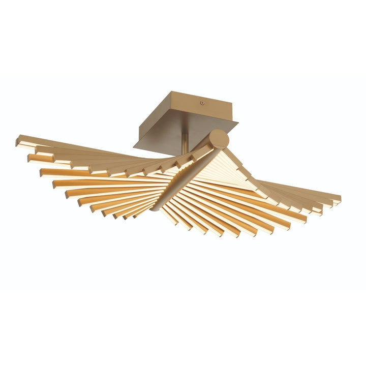 Seraph 1 Light 24.5" Flushmount in Gold