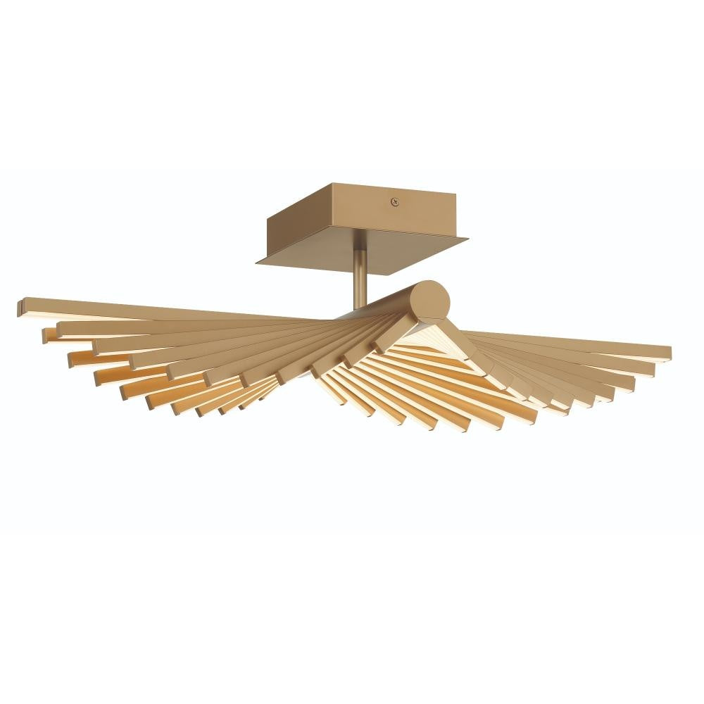 Seraph 1 Light 24.5" Flushmount in Gold