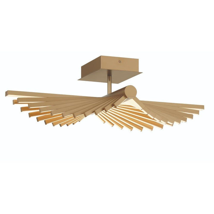 Seraph 1 Light 24.5" Flushmount in Gold